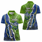 Personalised Cowboys And Raiders Rugby Women Polo Shirt Sporty Version