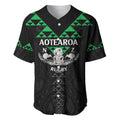Personalised Aotearoa Rugby Baseball Jersey New Zealand Maori Kete Matauranga Pattern