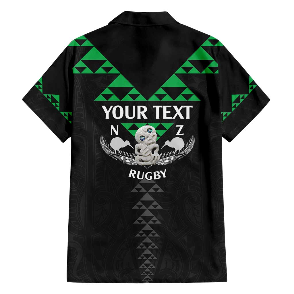 Personalised Aotearoa Rugby Family Matching Off Shoulder Maxi Dress and Hawaiian Shirt New Zealand Maori Kete Matauranga Pattern