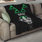 Personalised Aotearoa Rugby Quilt New Zealand Maori Kete Matauranga Pattern