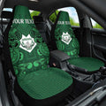 Custom Aotearoa Rugby Car Seat Cover New Zealand Maori Kete Poutama Pattern
