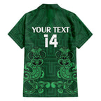 Custom Aotearoa Rugby Family Matching Summer Maxi Dress and Hawaiian Shirt New Zealand Maori Kete Poutama Pattern