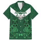 Custom Aotearoa Rugby Hawaiian Shirt New Zealand Maori Kete Poutama Pattern