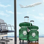 Custom Aotearoa Rugby Luggage Cover New Zealand Maori Kete Poutama Pattern