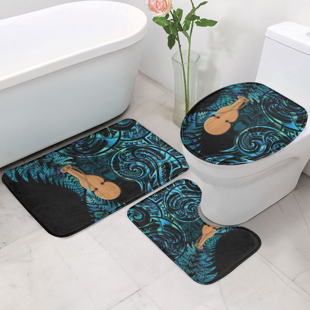 Kotiate New Zealand Bathroom Set Maori Weapon Paua Shell Haka Fern