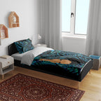 Kotiate New Zealand Bedding Set Maori Weapon Paua Shell Haka Fern