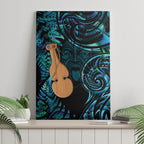 Kotiate New Zealand Canvas Wall Art Maori Weapon Paua Shell Haka Fern
