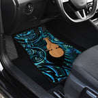 Kotiate New Zealand Car Mats Maori Weapon Paua Shell Haka Fern