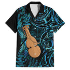 Kotiate New Zealand Family Matching Long Sleeve Bodycon Dress and Hawaiian Shirt Maori Weapon Paua Shell Haka Fern