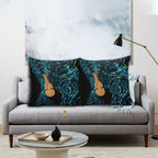 Kotiate New Zealand Pillow Cover Maori Weapon Paua Shell Haka Fern