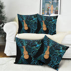 Kotiate New Zealand Pillow Cover Maori Weapon Paua Shell Haka Fern