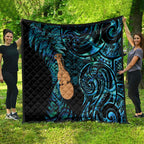 Kotiate New Zealand Quilt Maori Weapon Paua Shell Haka Fern