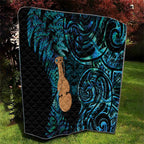 Kotiate New Zealand Quilt Maori Weapon Paua Shell Haka Fern