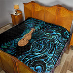 Kotiate New Zealand Quilt Maori Weapon Paua Shell Haka Fern