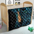 Kotiate New Zealand Quilt Maori Weapon Paua Shell Haka Fern