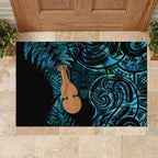 Kotiate New Zealand Rubber Doormat Maori Weapon Paua Shell Haka Fern