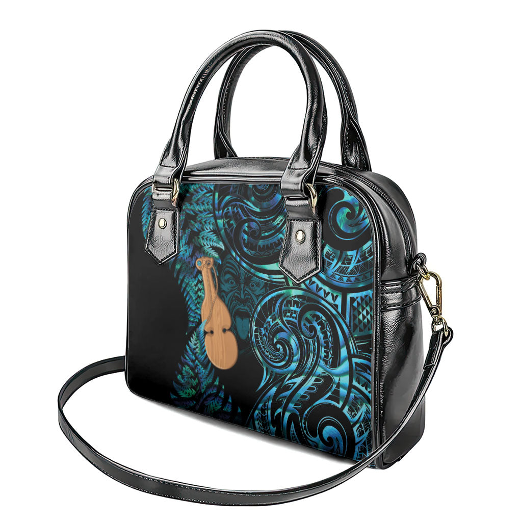 Kotiate New Zealand Shoulder Handbag Maori Weapon Paua Shell Haka Fern