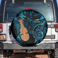 Kotiate New Zealand Spare Tire Cover Maori Weapon Paua Shell Haka Fern