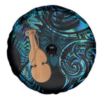 Kotiate New Zealand Spare Tire Cover Maori Weapon Paua Shell Haka Fern