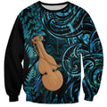 Kotiate New Zealand Sweatshirt Maori Weapon Paua Shell Haka Fern