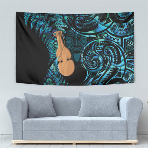 Kotiate New Zealand Tapestry Maori Weapon Paua Shell Haka Fern