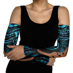 Maripi New Zealand Arm Sleeves Maori Weapon Paua Shell Haka Fern