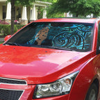 Maripi New Zealand Auto Sun Shade Maori Weapon Paua Shell Haka Fern