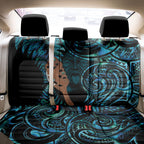 Maripi New Zealand Back Car Seat Cover Maori Weapon Paua Shell Haka Fern