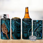 Maripi New Zealand 4 in 1 Can Cooler Tumbler Maori Weapon Paua Shell Haka Fern