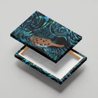 Maripi New Zealand Canvas Wall Art Maori Weapon Paua Shell Haka Fern