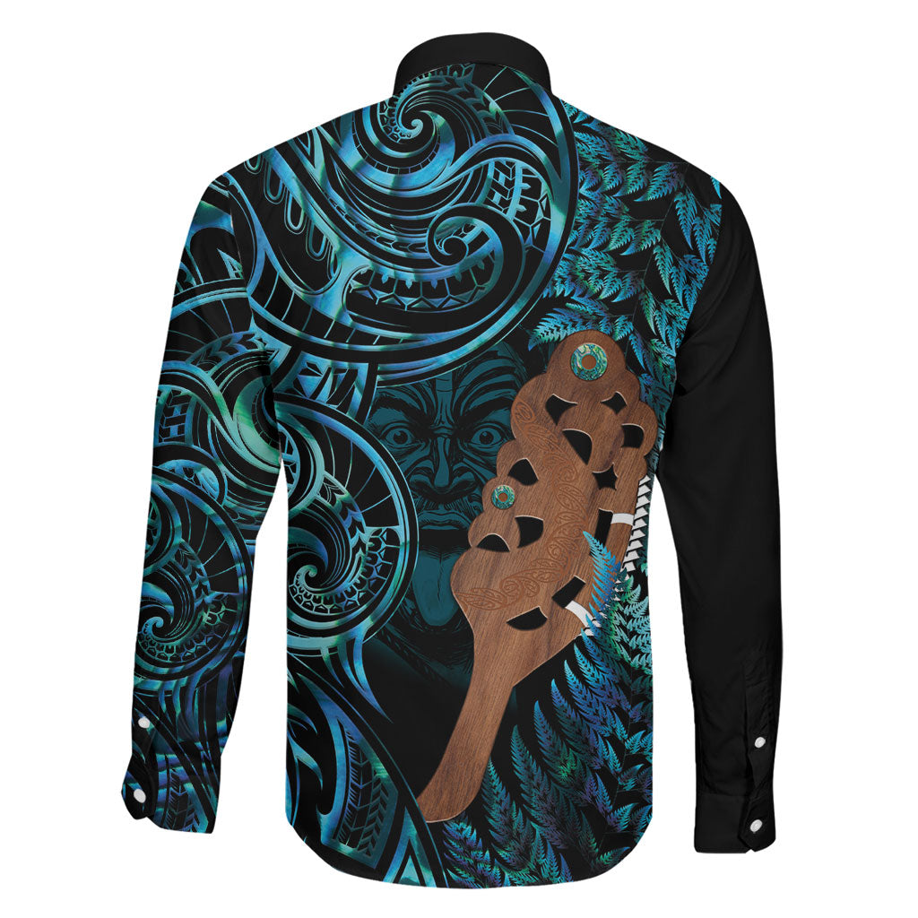 Maripi New Zealand Family Matching Puletasi and Hawaiian Shirt Maori Weapon Paua Shell Haka Fern