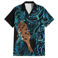 Maripi New Zealand Hawaiian Shirt Maori Weapon Paua Shell Haka Fern