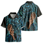 Maripi New Zealand Kid Hawaiian Shirt Maori Weapon Paua Shell Haka Fern LT14