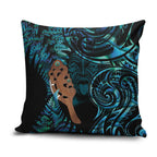 Maripi New Zealand Pillow Cover Maori Weapon Paua Shell Haka Fern