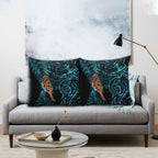Maripi New Zealand Pillow Cover Maori Weapon Paua Shell Haka Fern