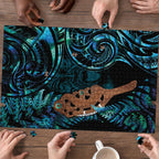 Maripi New Zealand Puzzle Maori Weapon Paua Shell Haka Fern