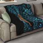 Maripi New Zealand Quilt Maori Weapon Paua Shell Haka Fern