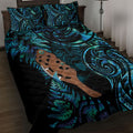 Maripi New Zealand Quilt Bed Set Maori Weapon Paua Shell Haka Fern