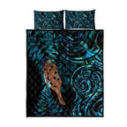 Maripi New Zealand Quilt Bed Set Maori Weapon Paua Shell Haka Fern