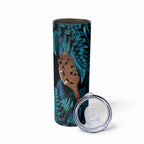 Maripi New Zealand Skinny Tumbler Maori Weapon Paua Shell Haka Fern