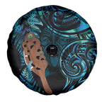 Maripi New Zealand Spare Tire Cover Maori Weapon Paua Shell Haka Fern