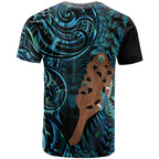 Maripi New Zealand T Shirt Maori Weapon Paua Shell Haka Fern