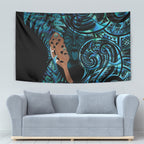 Maripi New Zealand Tapestry Maori Weapon Paua Shell Haka Fern