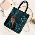 Maripi New Zealand Tote Bag Maori Weapon Paua Shell Haka Fern