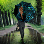 Maripi New Zealand Umbrella Maori Weapon Paua Shell Haka Fern