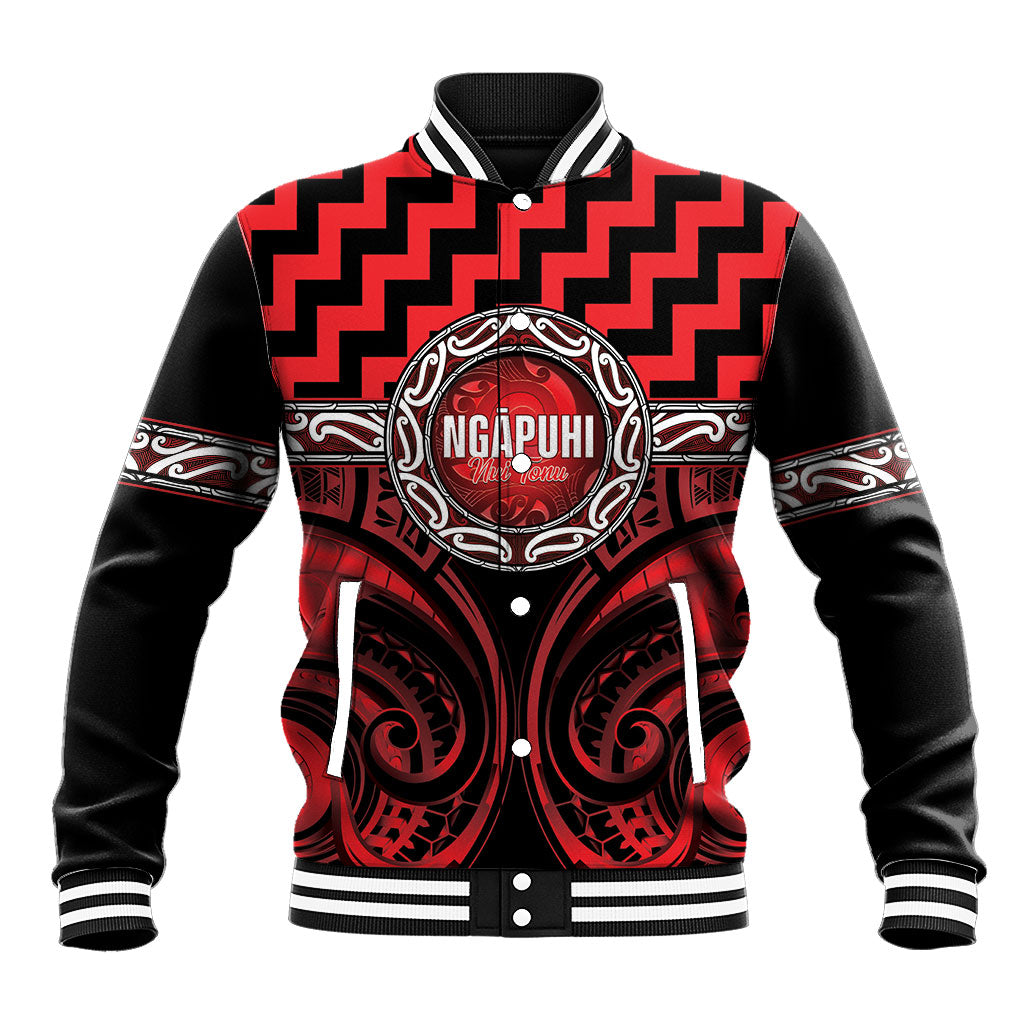 Aotearoa Ngapuhi Personalised Baseball Jacket Maori Iwi Poutama Puhoro Tattoo