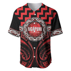 Aotearoa Ngapuhi Personalised Baseball Jersey Maori Iwi Poutama Puhoro Tattoo