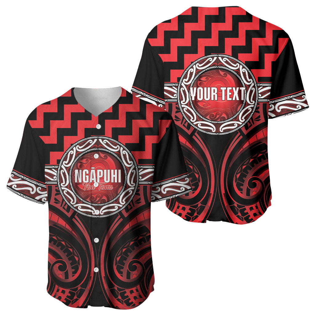 Aotearoa Ngapuhi Personalised Baseball Jersey Maori Iwi Poutama Puhoro Tattoo