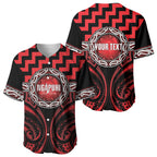 Aotearoa Ngapuhi Personalised Baseball Jersey Maori Iwi Poutama Puhoro Tattoo