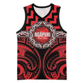 Aotearoa Ngapuhi Personalised Basketball Jersey Maori Iwi Poutama Puhoro Tattoo